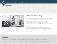 Tablet Screenshot of hi-consulting.com